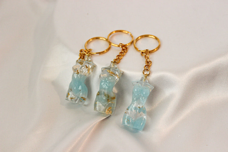 Resin Goddess Keychain | 1.75 Resin Goddess | Female Figure Keychain | Female Body Statue | Stocking Stuffer | Holiday Gift for Her
