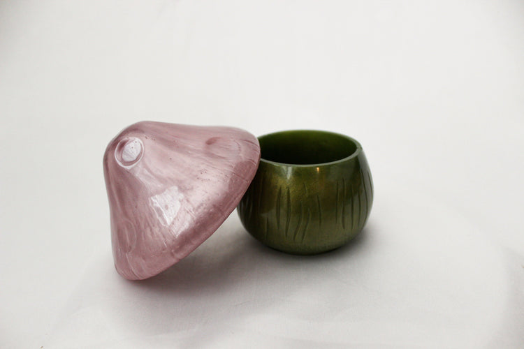 Handmade Resin Mushroom Box | Mushie Trinket Box | Cottage Core Aesthetic Room Decor | Boho Resin Ring Dish