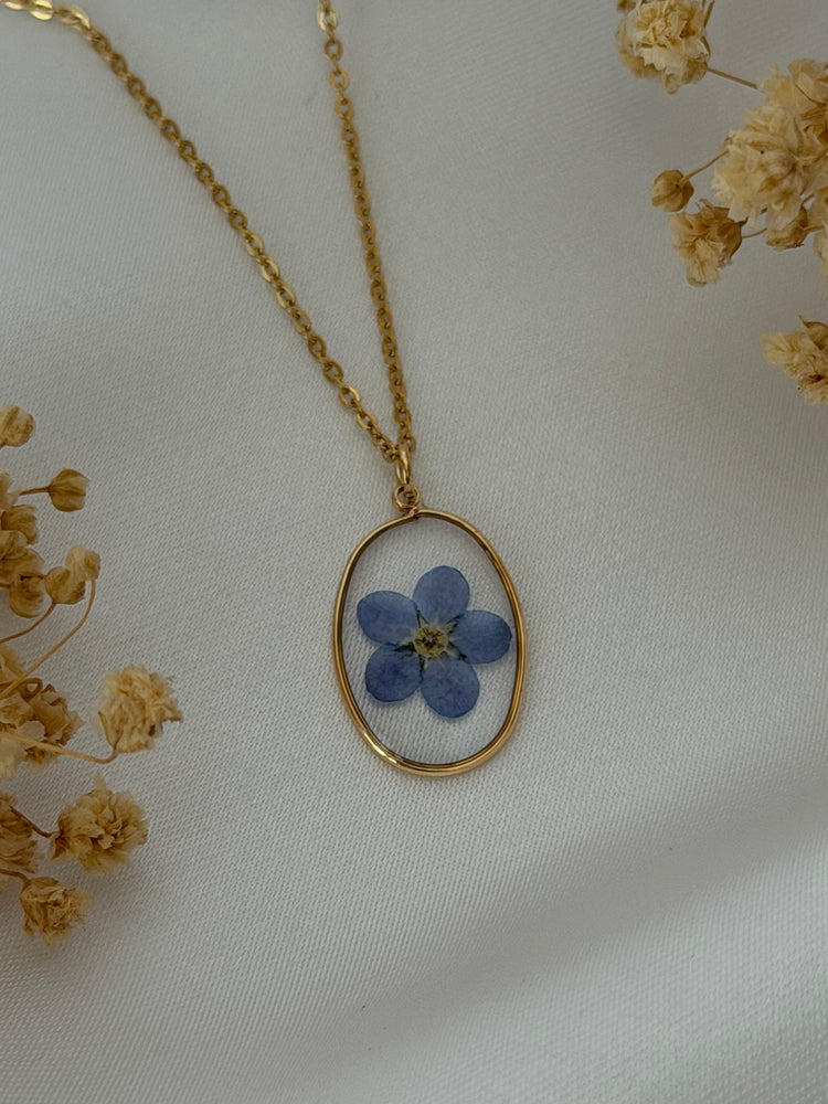 Forget me not oval Necklace