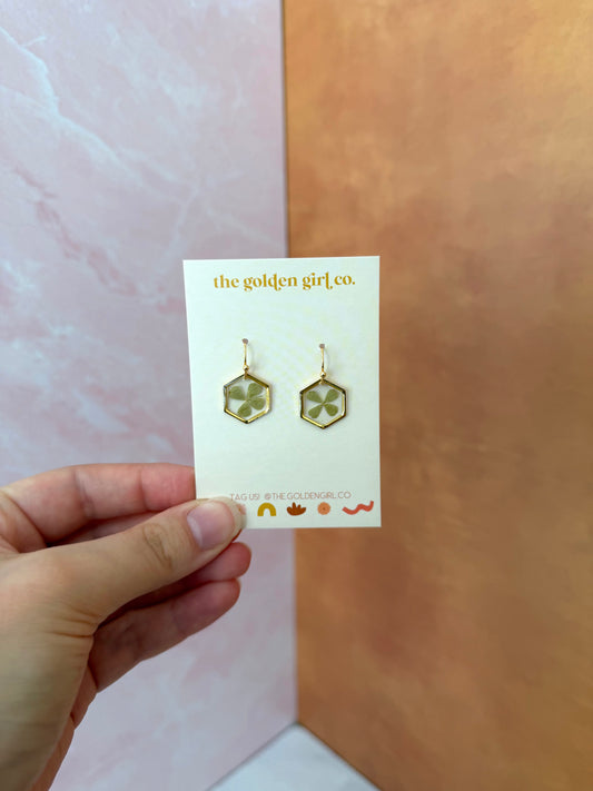 Clover Hexagon Dangles #2