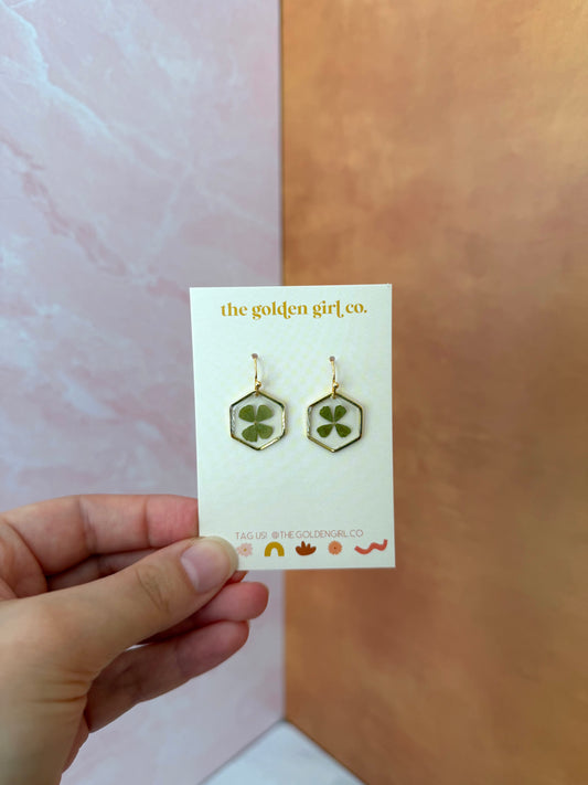 Clover Hexagon Dangles #1