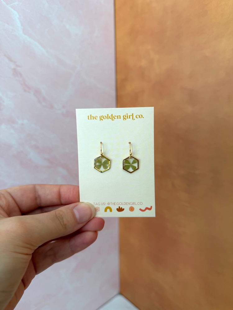 Clover Hexagon Mini Dangles #4