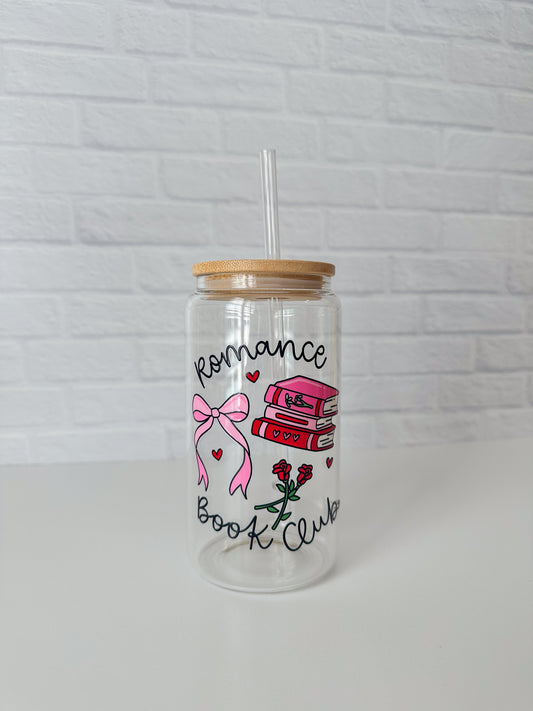 Romance Book Club Glass Cup
