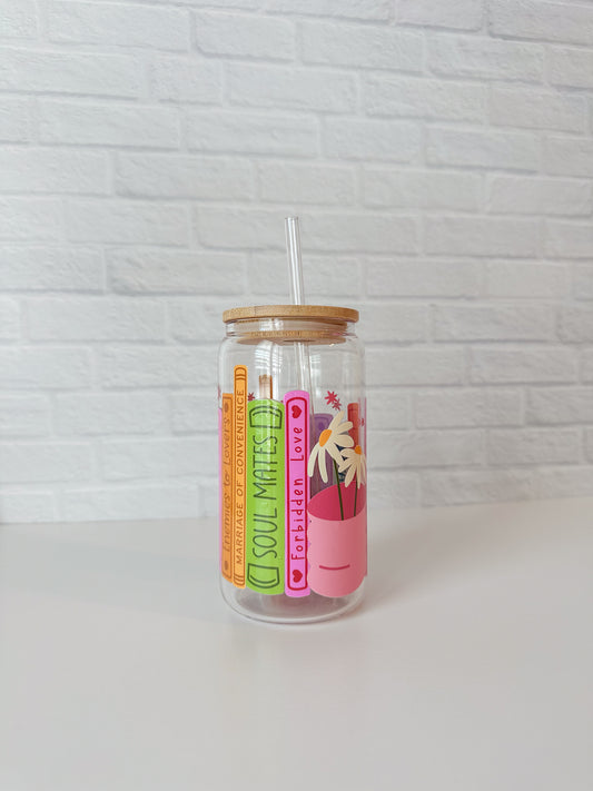 Romance Tropes Glass Cup