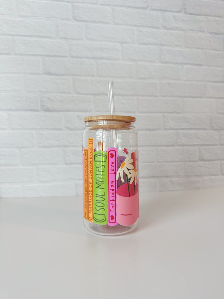 Romance Tropes Glass Cup