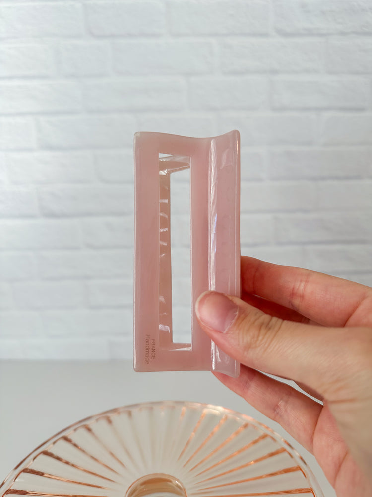 Pink Square Claw Clip