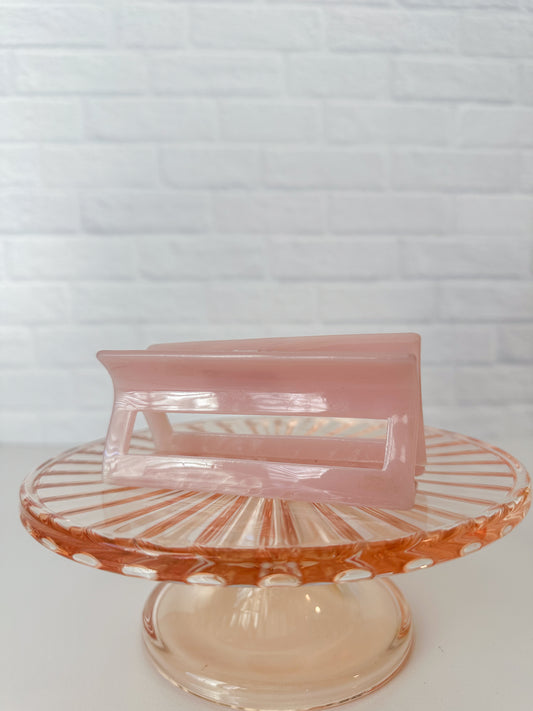 Pink Square Claw Clip
