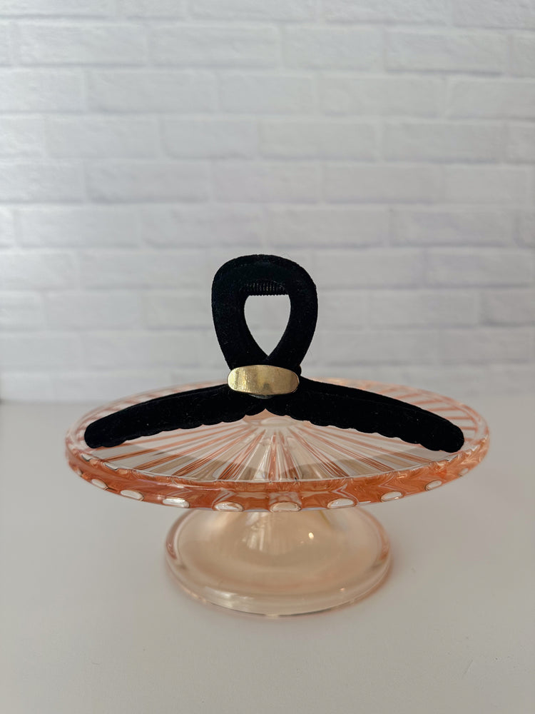 Black Velvet Claw Clip