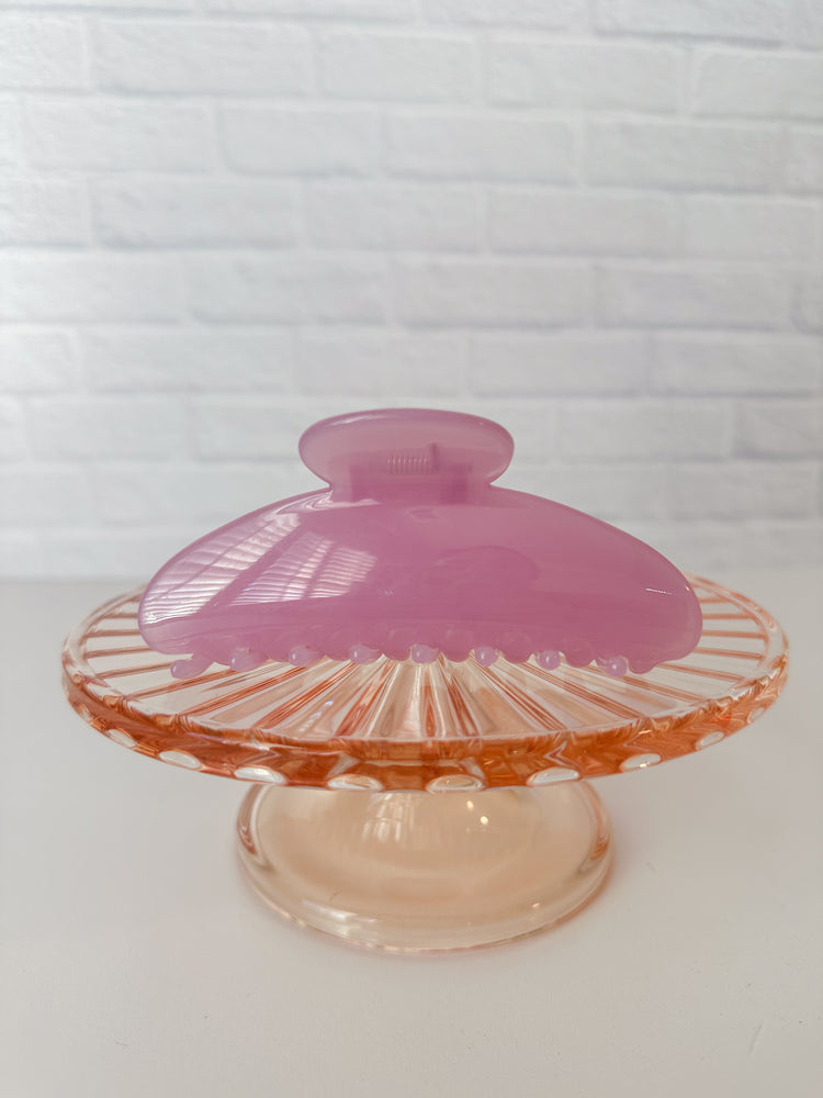 Purple Jelly Claw Clip