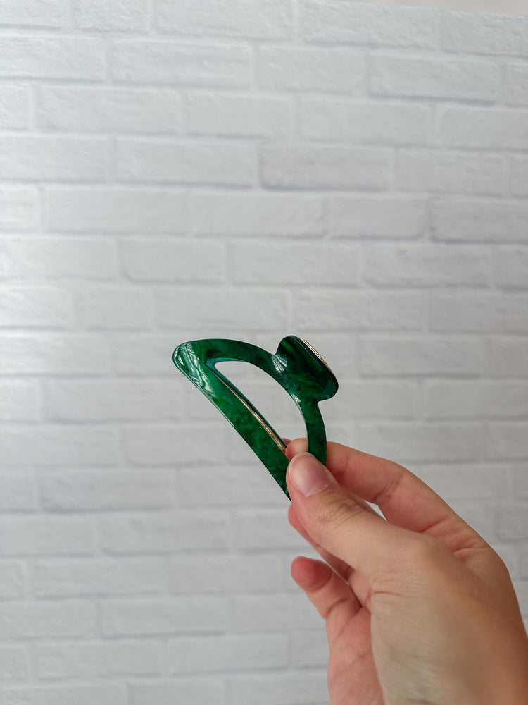 Marble Jade Claw Clip