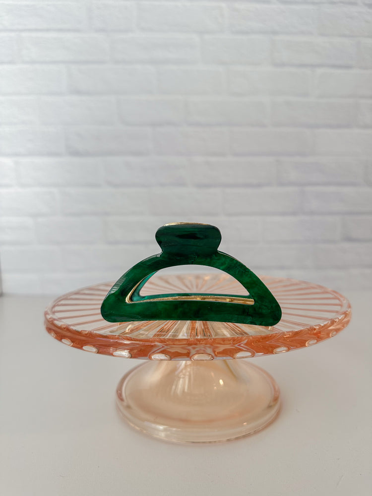 Marble Jade Claw Clip