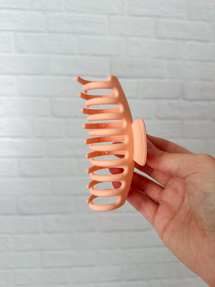 Peach Claw Clip