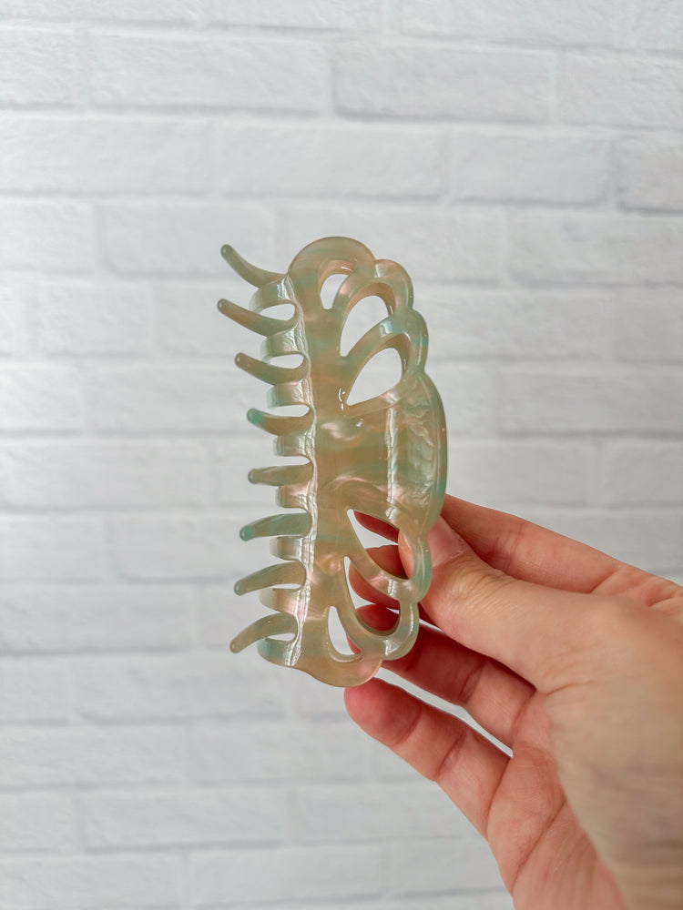 Mermaid Marble Claw Clip