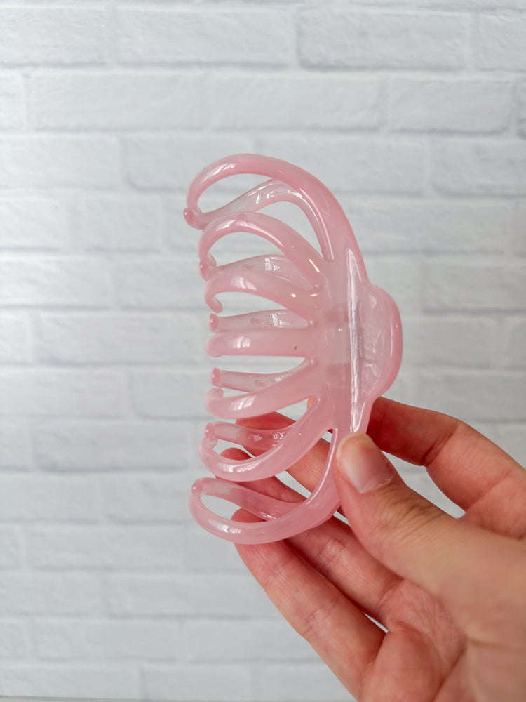 Pink Octopus Claw Clip