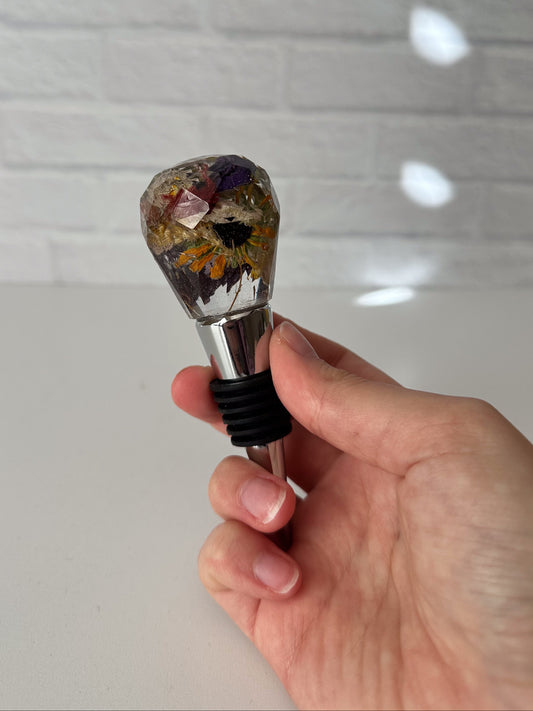 Floral Wine Bottle Stopper