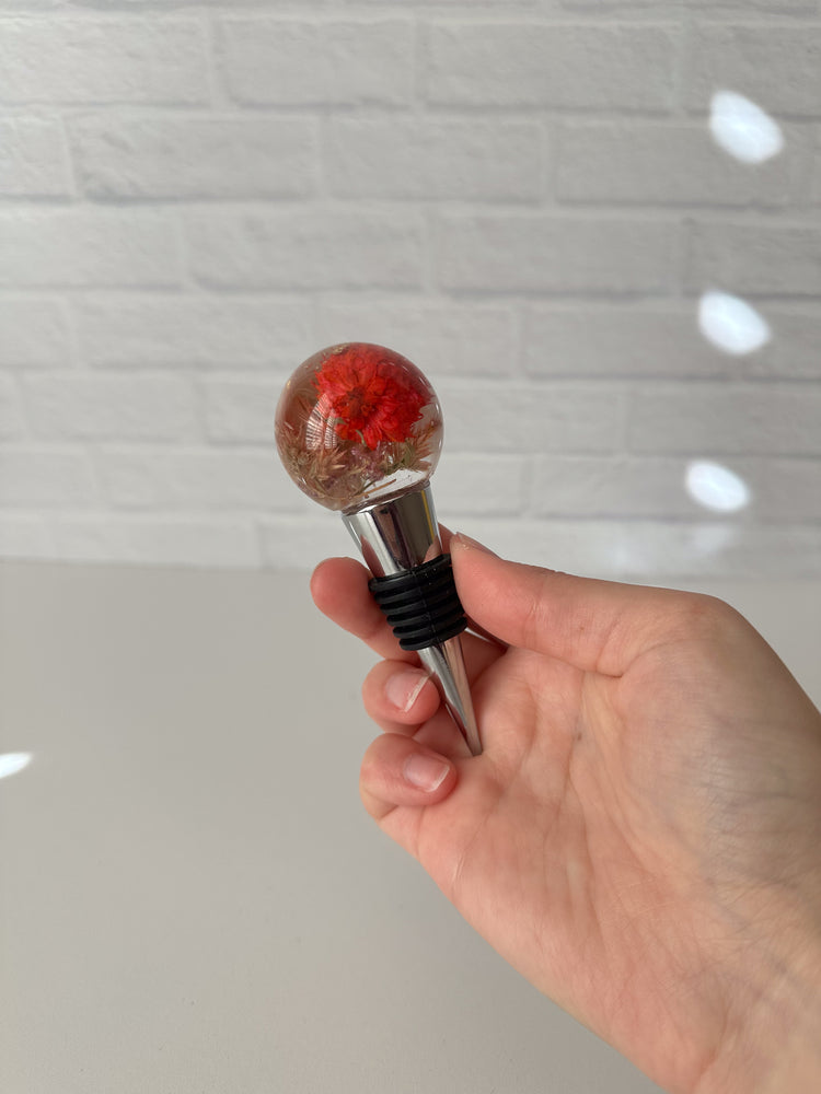 Floral Wine Bottle Stopper