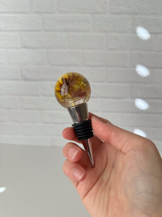 Floral Wine Bottle Stopper