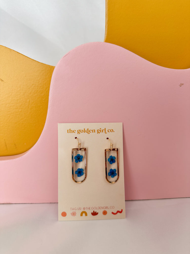 Blue Plum Blossom Dangles