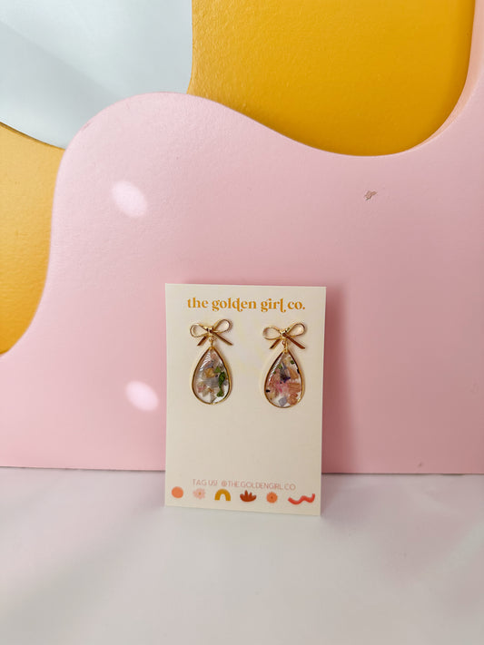 Confetti Floral Dangles