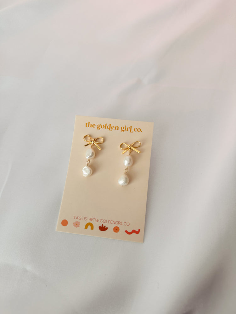 Double Pearl Dangles