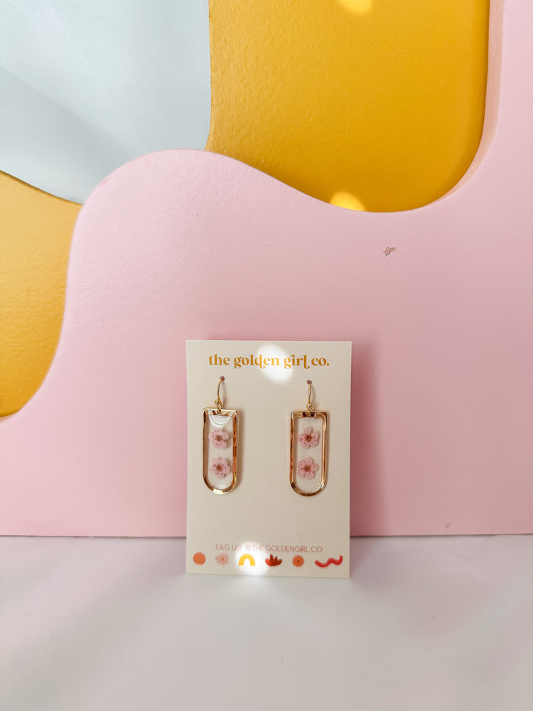 Pink Blossom Dangles