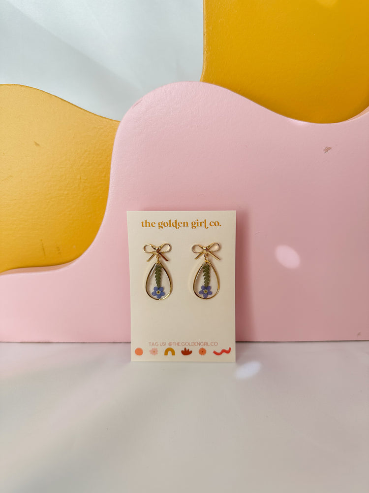 Teardrop Bow Dangles