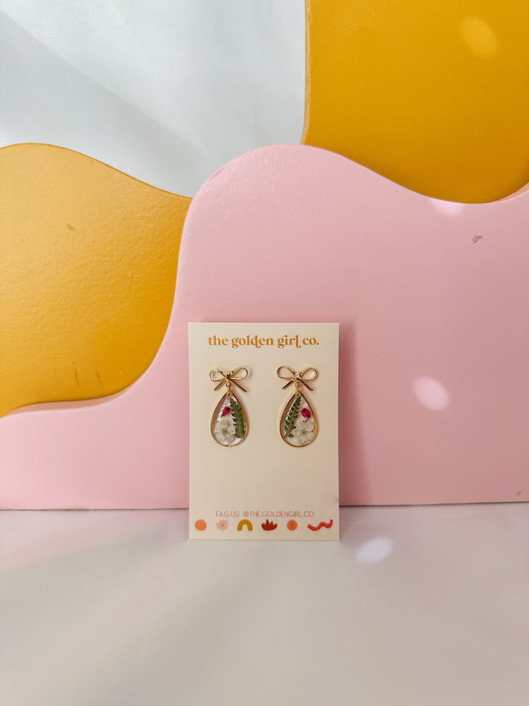 Teardrop Bow Dangles