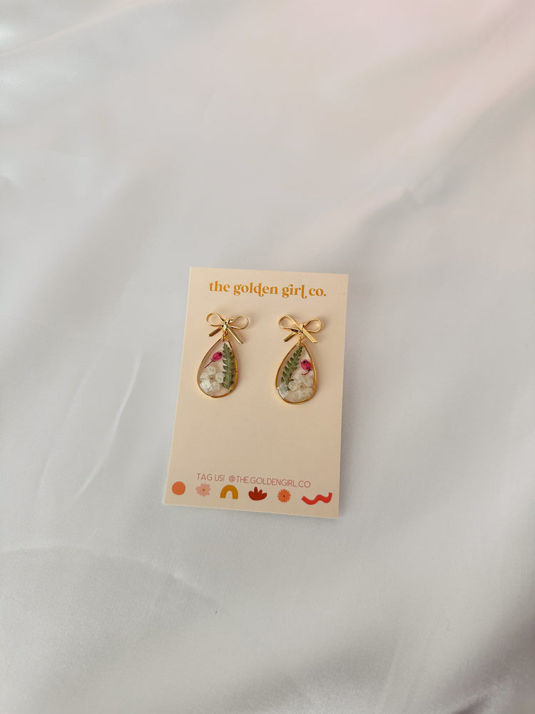 Teardrop Bow Dangles