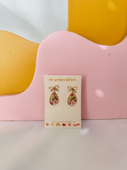 Teardrop Bow Dangles