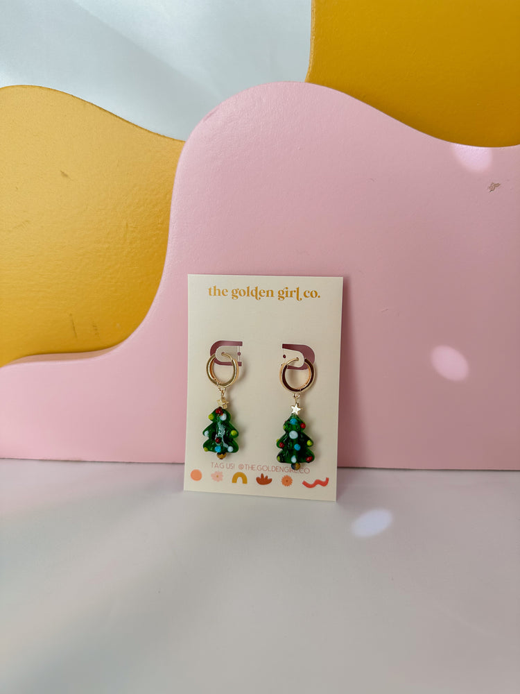 Beaded Christmas Tree Dangles