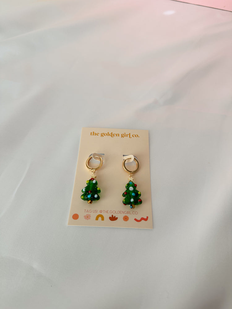 Beaded Christmas Tree Dangles