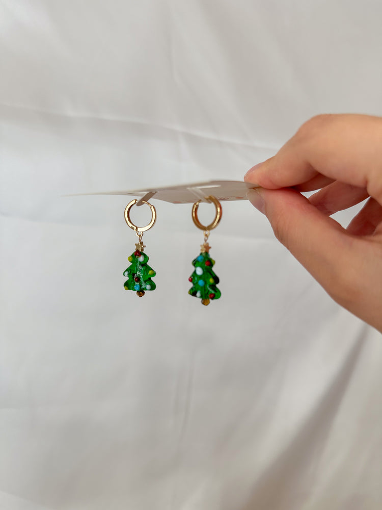 Beaded Christmas Tree Dangles