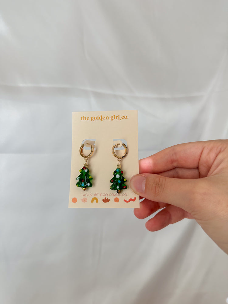 Beaded Christmas Tree Dangles
