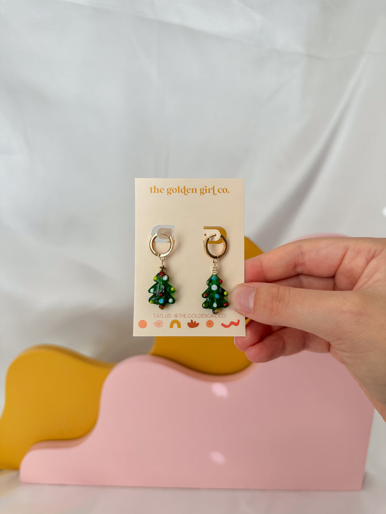 Beaded Christmas Tree Dangles