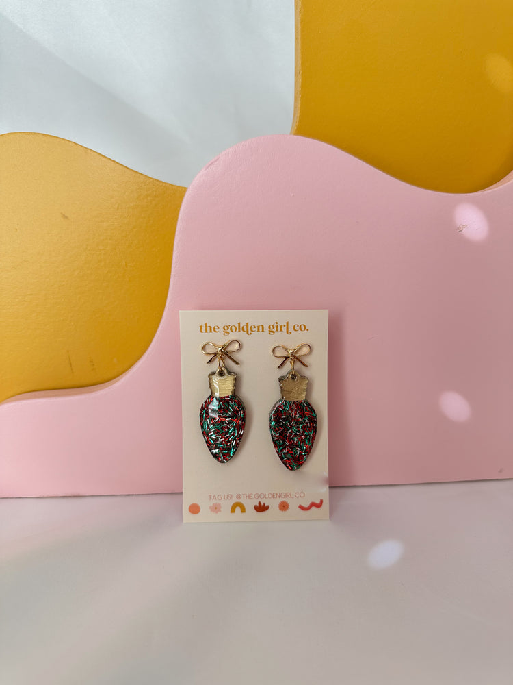 Tinsel Town Bulb Bow Dangles
