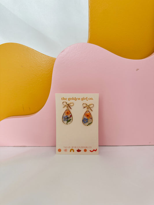 Teardrop Bow Dangles