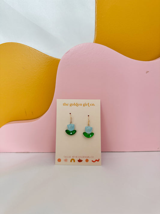 Beaded Flower Dangles