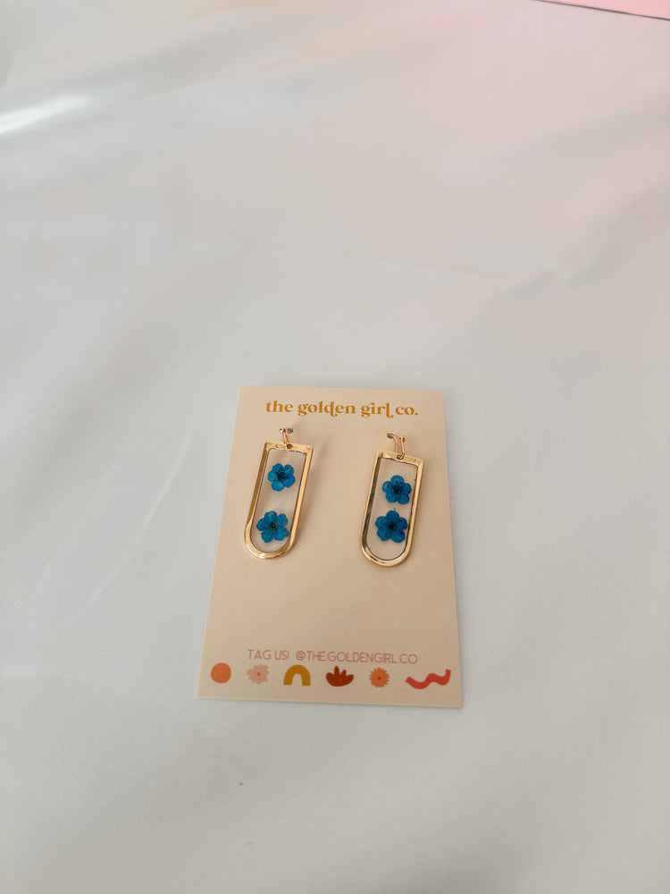 Dark Blue Blossom Dangles