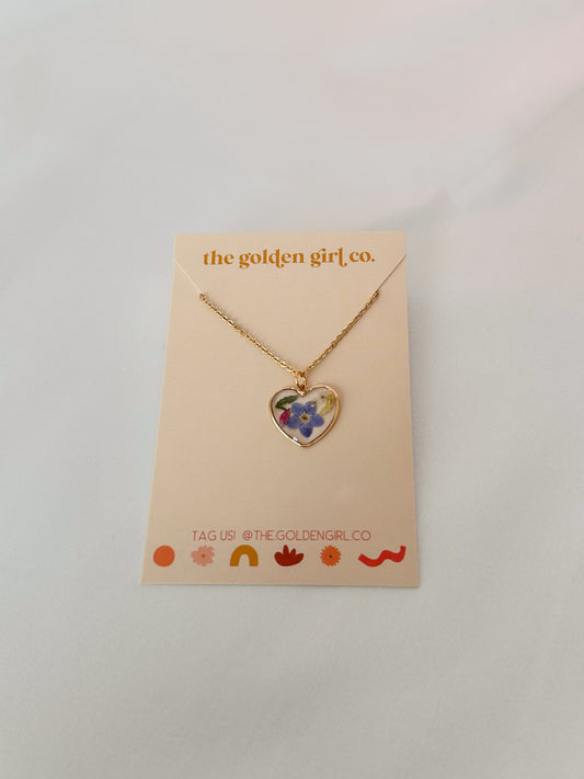 Garden Heart Necklace