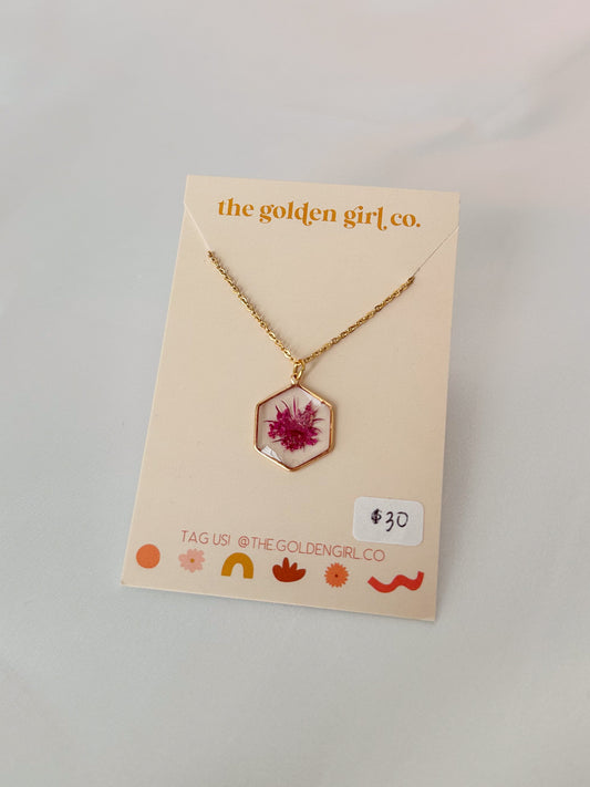 Magenta Queen Anne Necklace