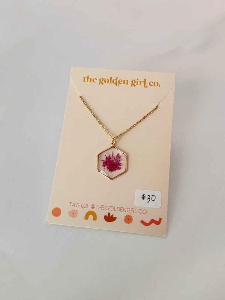 Magenta Queen Anne Necklace