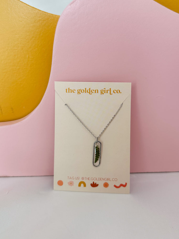 Silver Fern Necklace