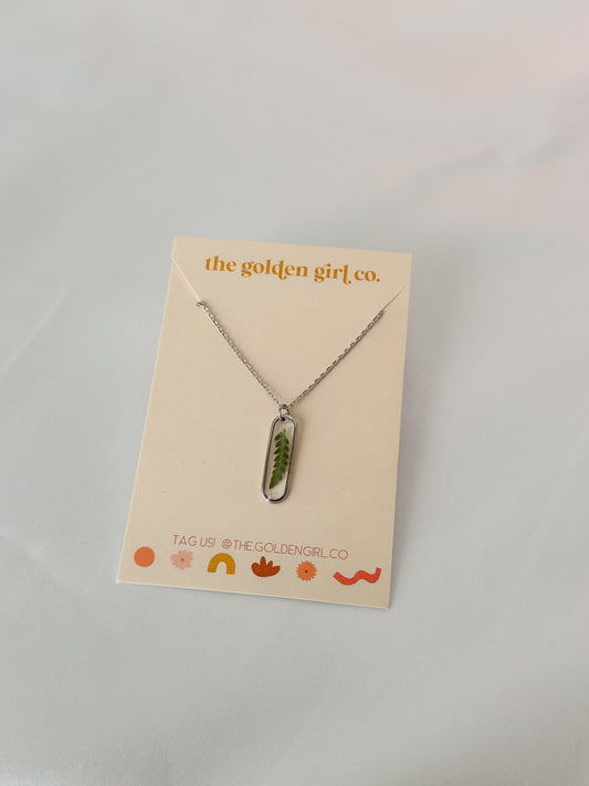 Silver Fern Necklace