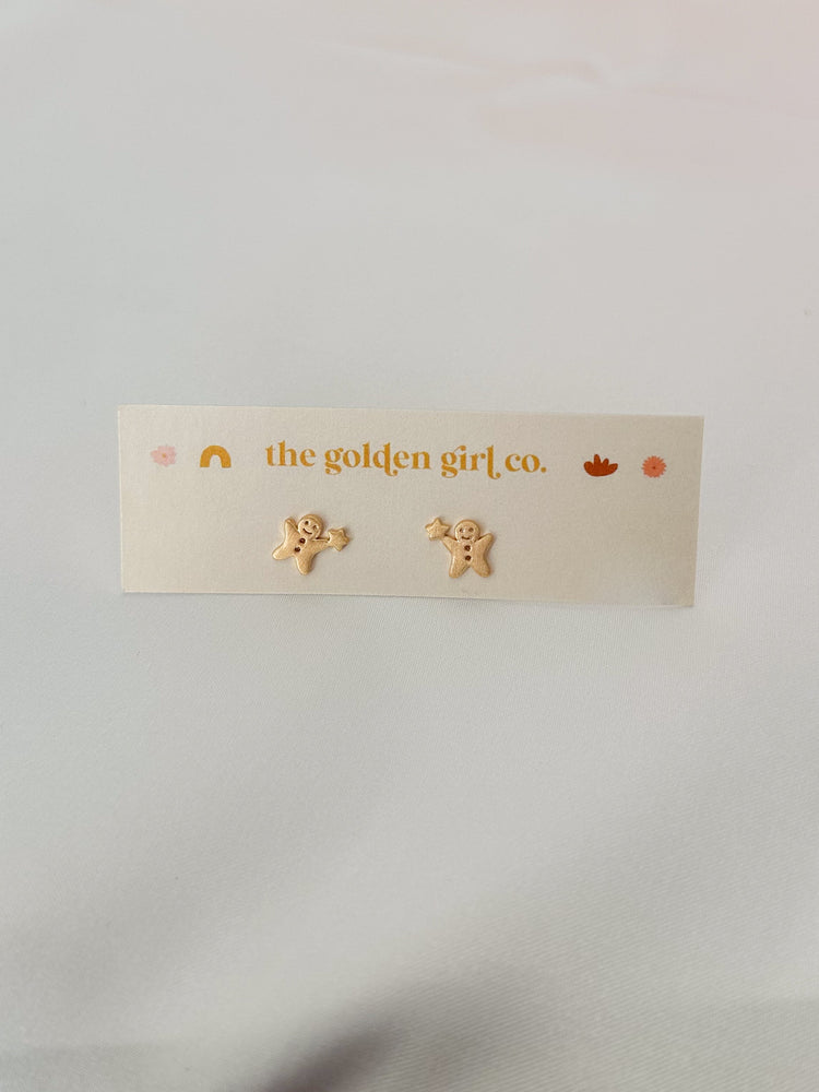 Gold Gingerbread Stud