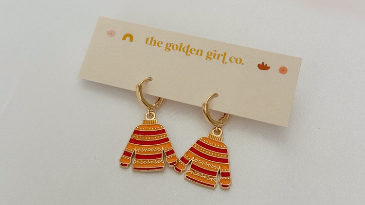 Sweater Huggie Hoops