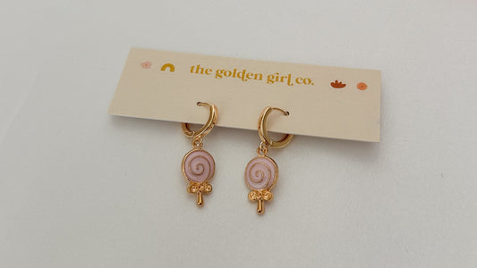 Lollipop Huggie Hoops