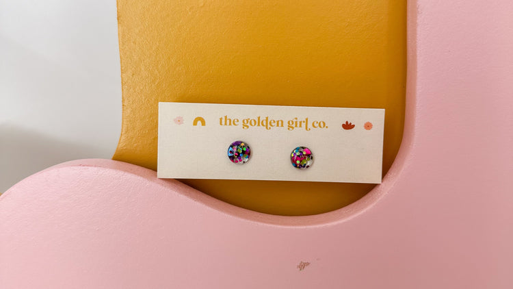 Party Glitter Studs