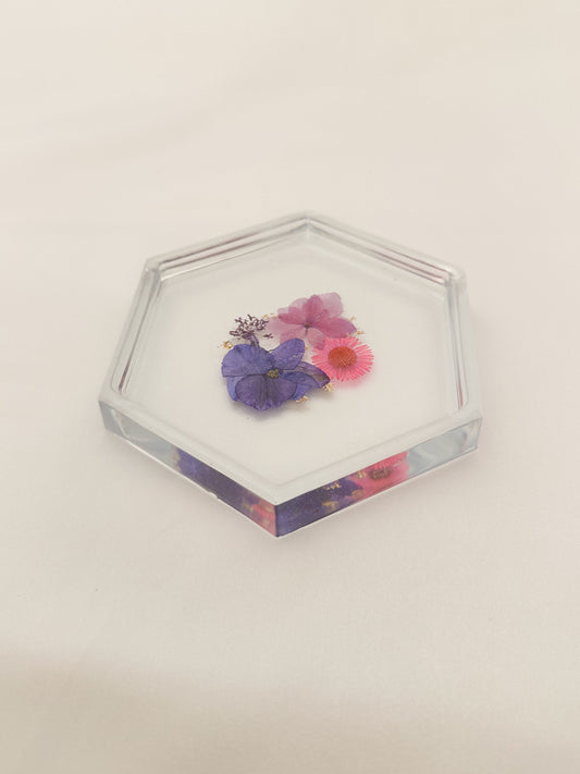 Purple Floral Coaster