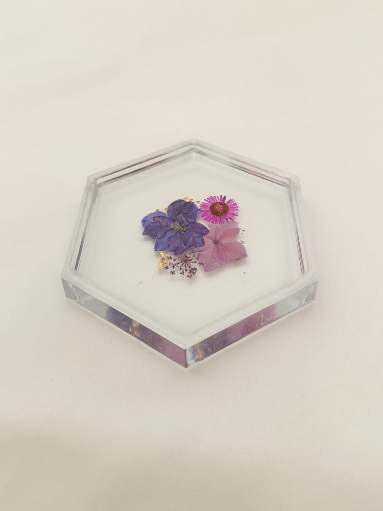 Purple Floral Coaster