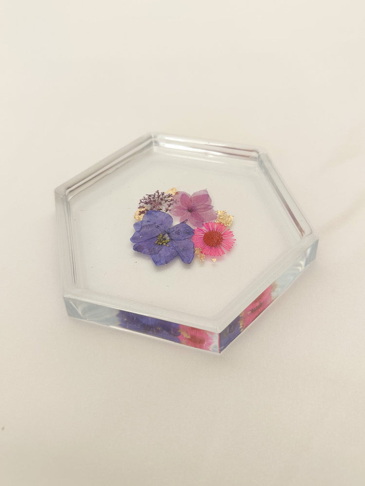 Purple Floral Coaster